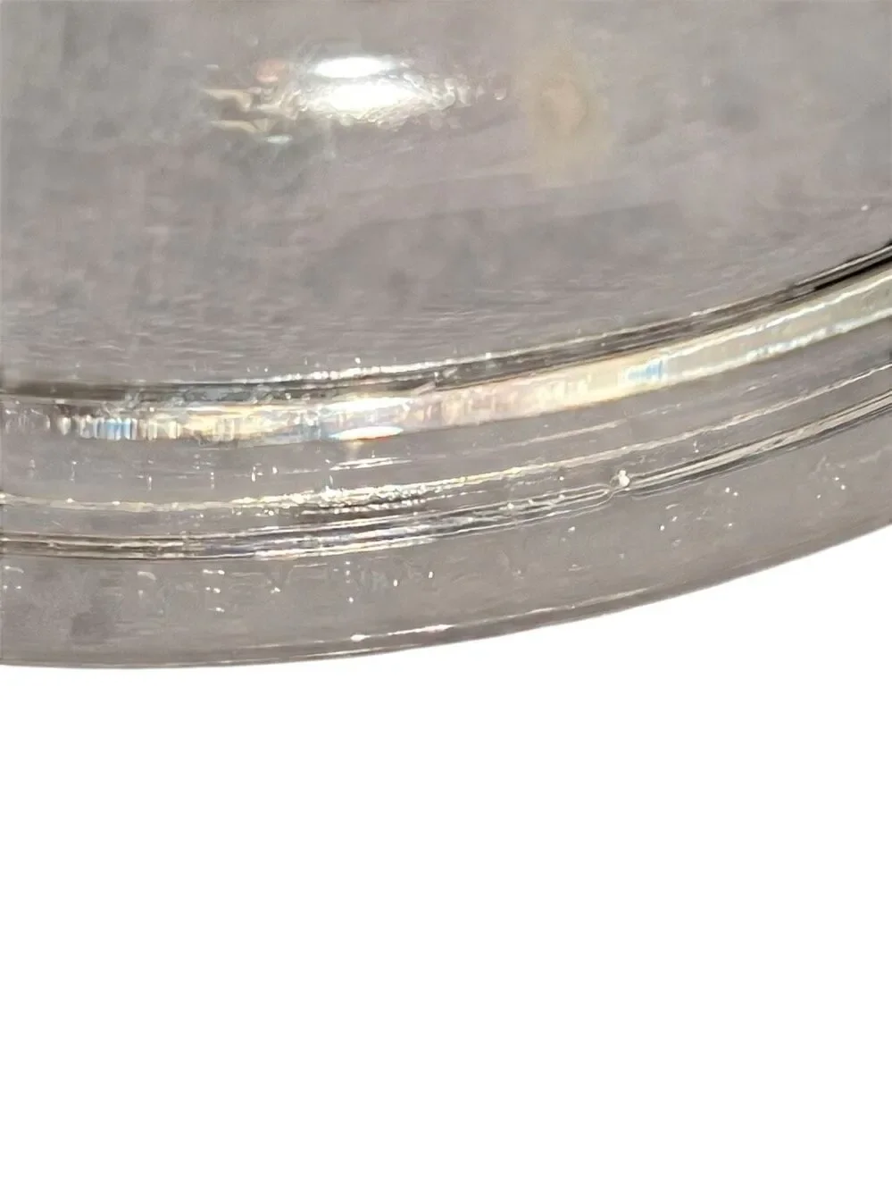 CORNING WARE PYREX USA #15 Round Replacement Clear Glass Lid Marked V 2.5C A